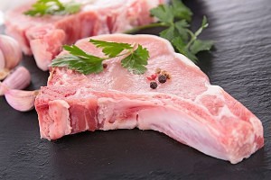 Rohes Schweinefleisch